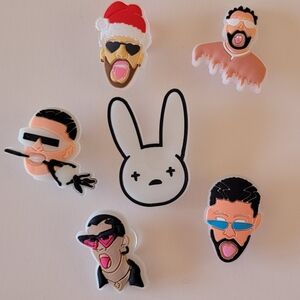 6 Bad Bunny Shoe Charm